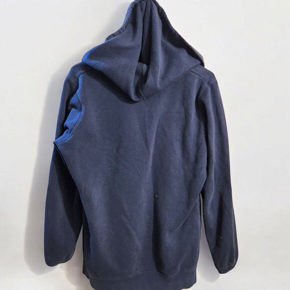 Majestic Clevelad Indians Baseball Hoodie Womens Size Small Navy Blue Sweatshirt - Picture 4 of 6